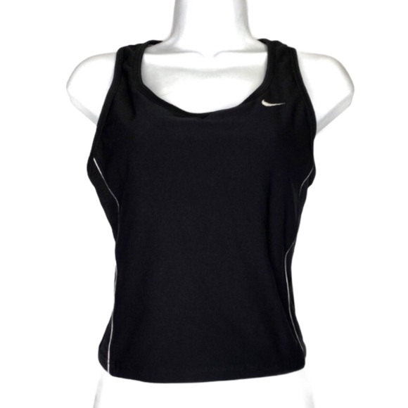 Nike DriFit Black Racerback Sports Workout Top Medium - Picture 7 of 7